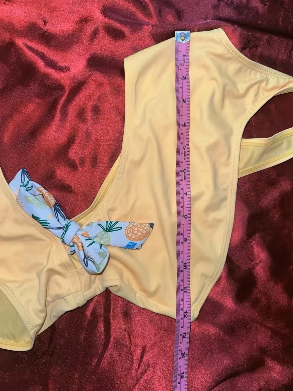 Kids One-Piece Swimsuit in Pale Yellow